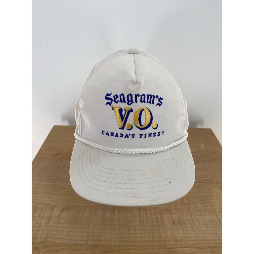 Vintage Seagram's V.O. CANADA'S‎ FINEST Snapback Rope Hat Cap